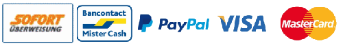 pague con, por ejemplo, Sofort, Klarna o paypal