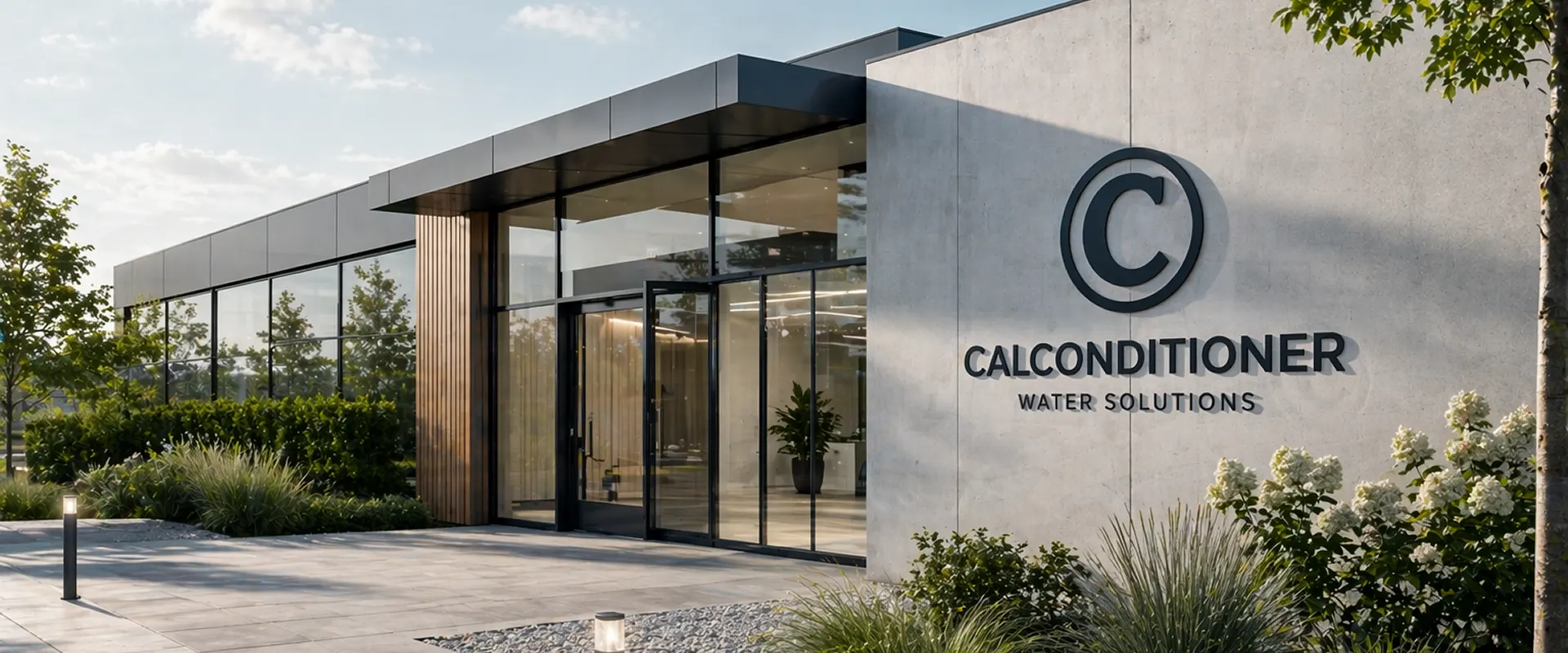 Visualización de un edificio moderno de Calconditioner